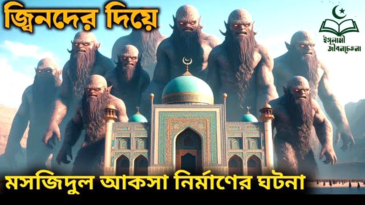 জ্বিনদের দিয়ে বাইতুল আকসা নির্মাণের ঘটনা | জ্বিন জাতি তার হুকুমের গোলাম ছিল | #islamicvideo