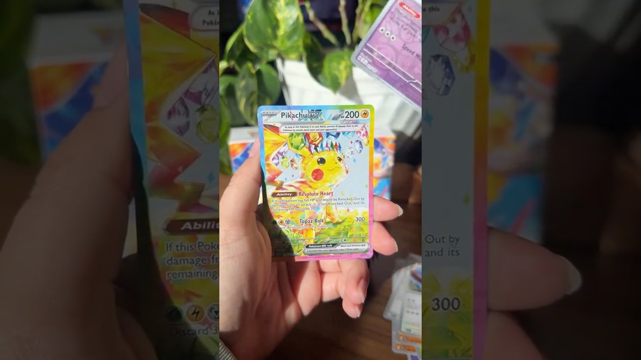 I still can&rsquo;t believe I pulled the best card in the Surging Sparks set 😭💕 PIKA PIKA!!!