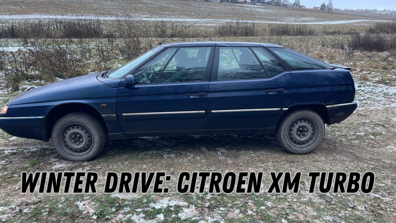 Winter Drive to the Countryside in Citroën XM 1995 2.0 Turbo MT (147 HP) | POV Experience