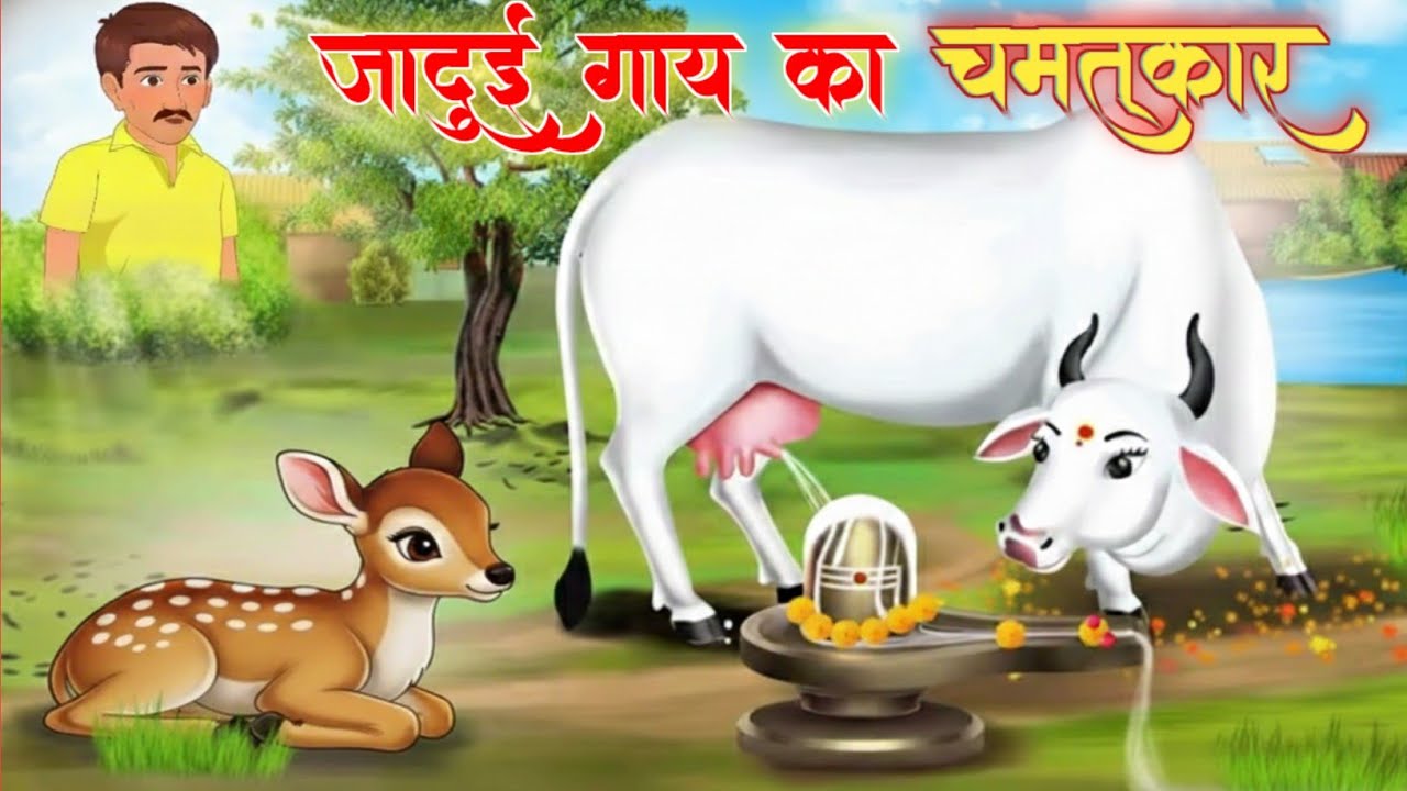 जादुई गाय का चमत्कार | Cartoon Stories |Hindi Kahani | moral story | story in Hindi 