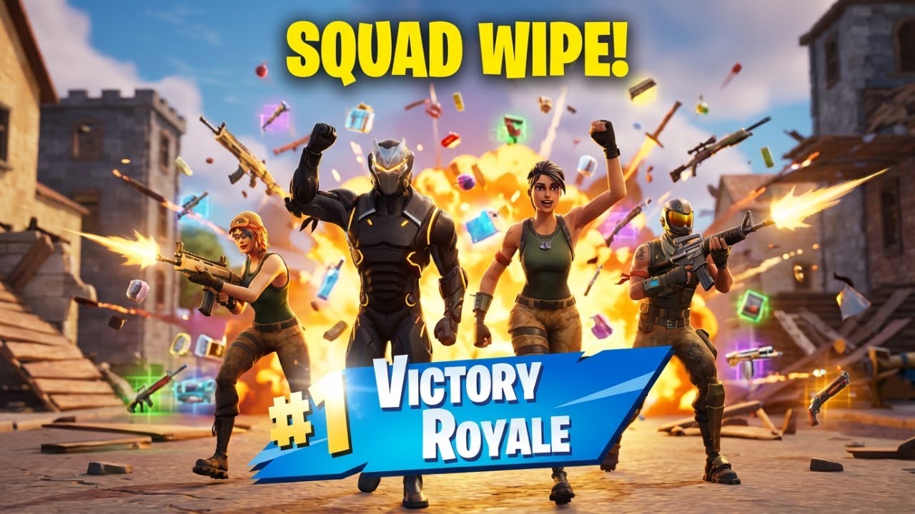 🎯Watch This Squad Go Crazy 😳🔥 “Zero Build” Gameplay Wins Only Squad VS Everyone