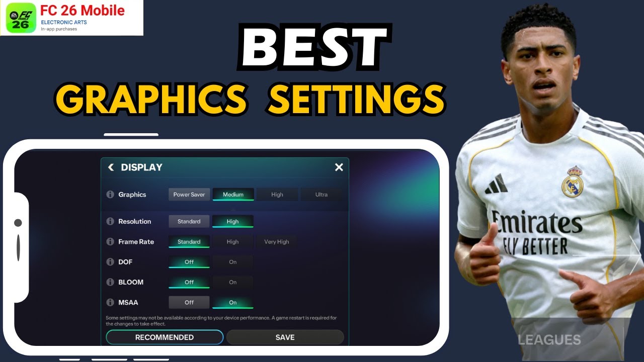 FC Mobile 26 Best GRAPHICS Settings For MID - Low End Device