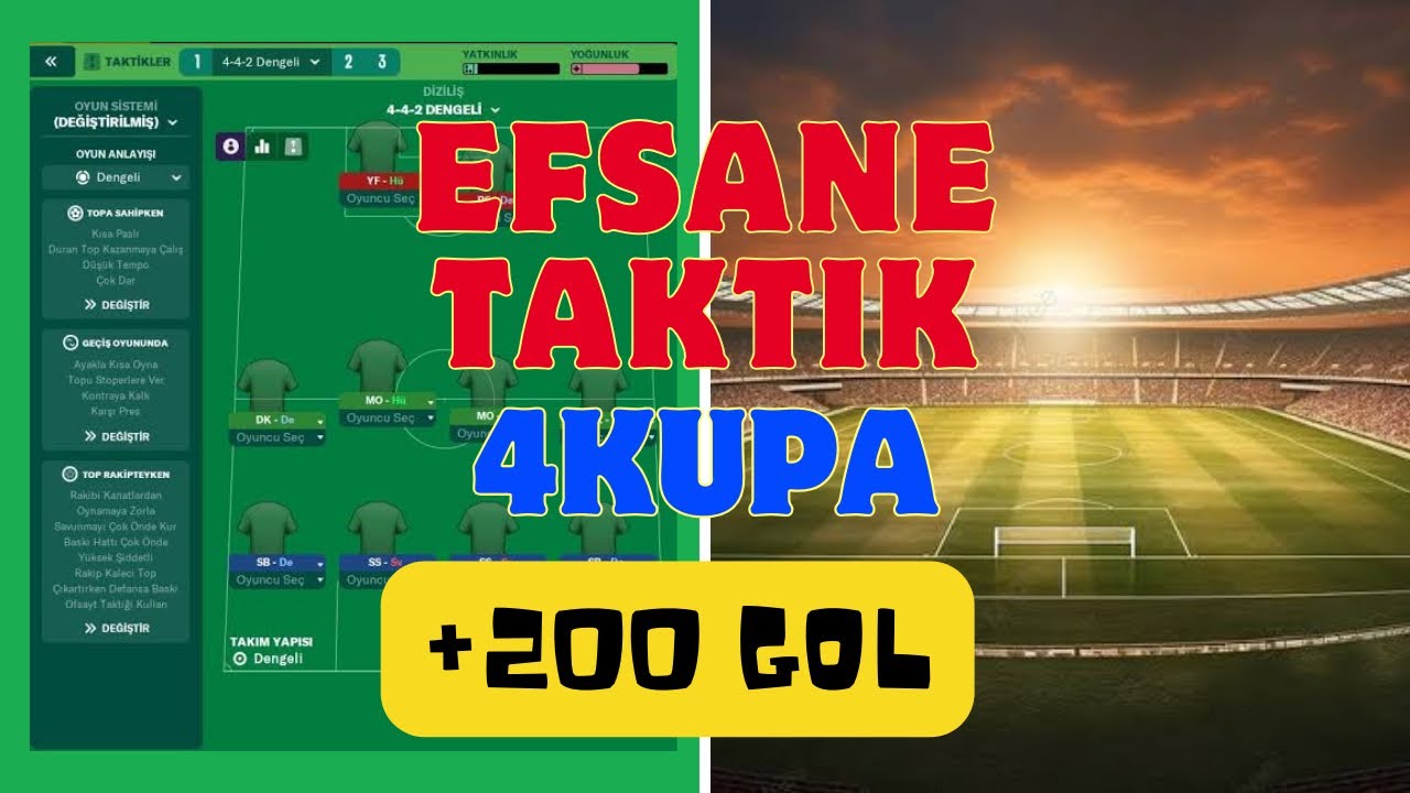 Her Sezon +200 Gol Attıran Efsane Taktik - Football Manager 2024