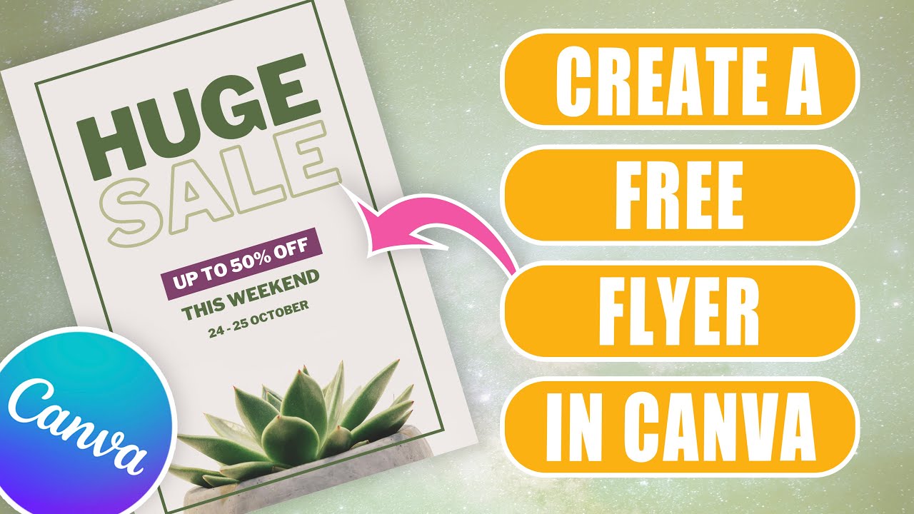Create this flyer | poster for FREE in Canva