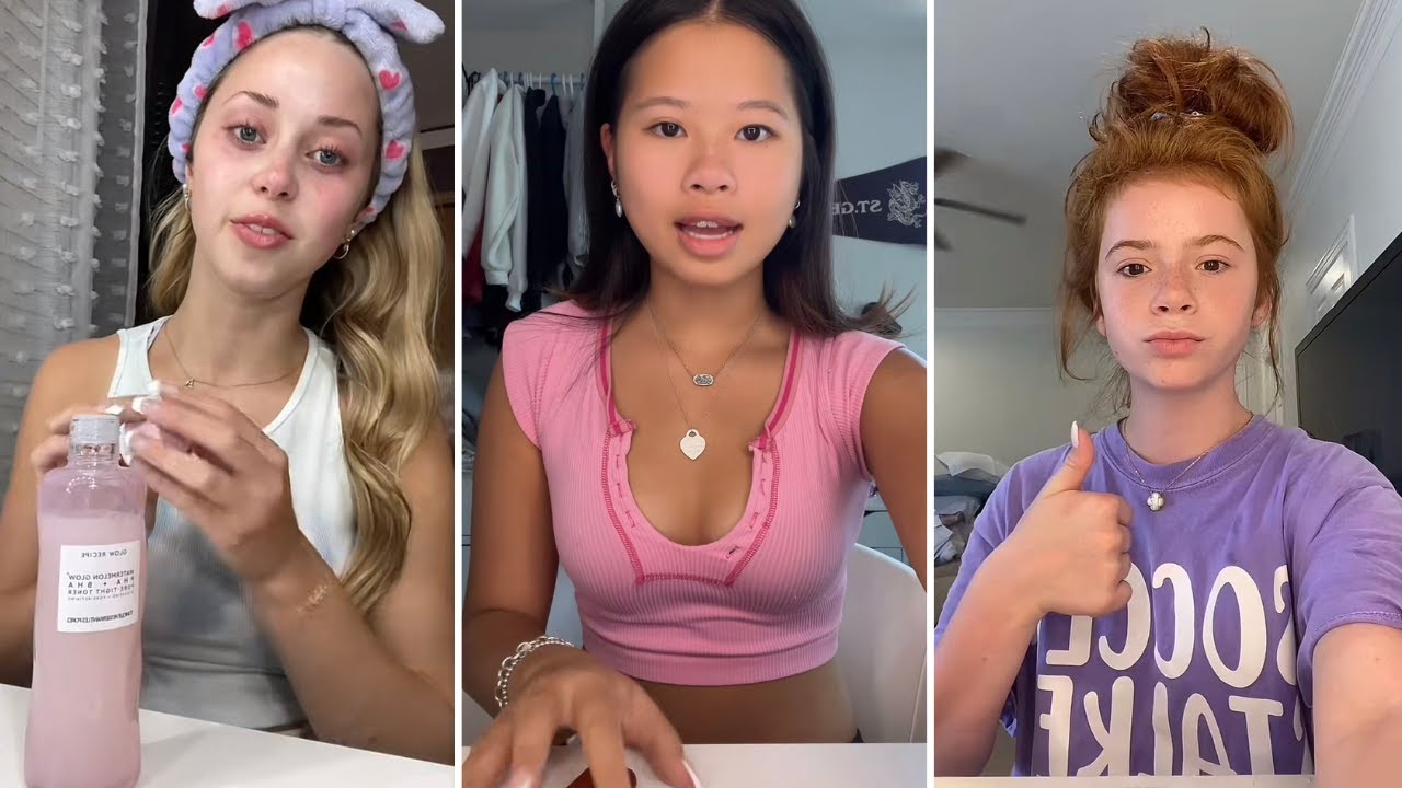 GRWM tik tok compilation! || #grwm #trending #viral