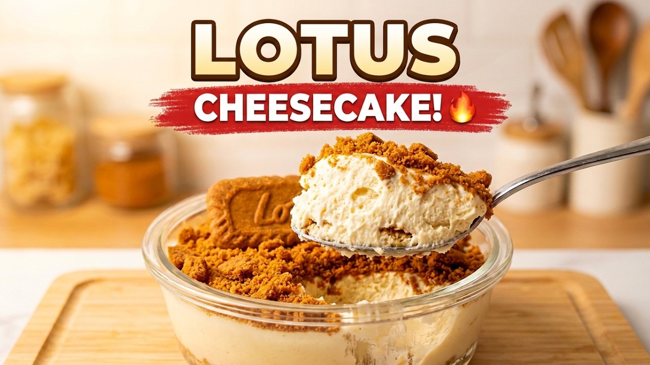 Viral Japanese cheesecake lotus so yummy