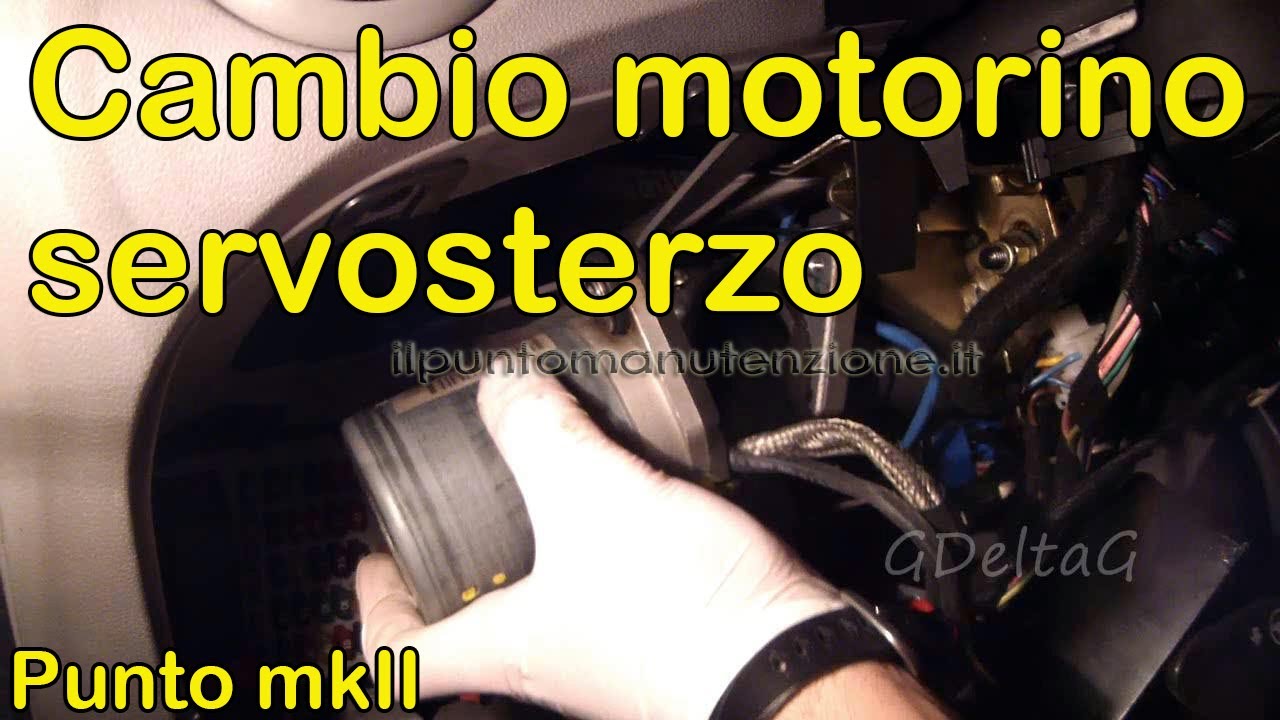 Sostituzione motorino servosterzo elettrico city Fiat Punto mk2 1999