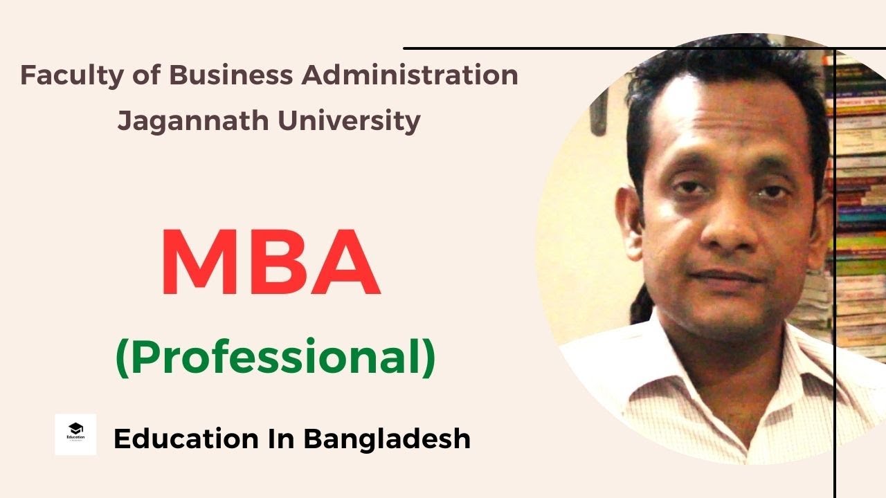Masters of Business Administration (Professional) under Jagannath University