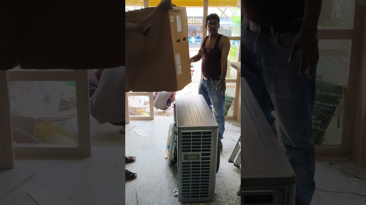 Very large outdoor 😱 Panasonic AC 2.2 ton Unboxing