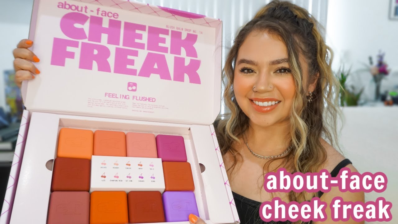 ABOUT FACE CHEEK FREAK BLUSH BALM TRY ON, SWATCHES + REVIEW | Makeupbytreenz