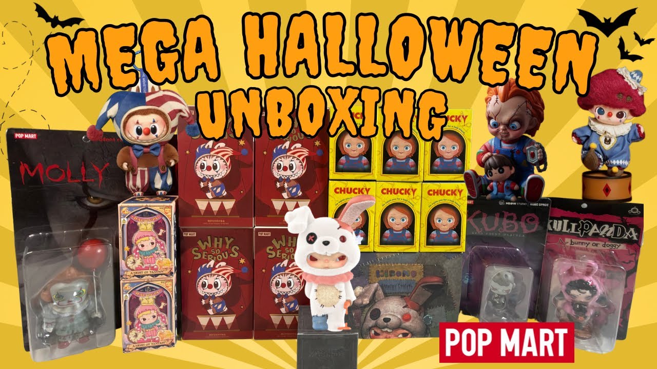 Распаковка Mega Pop Mart к Хэллоуину | Представлены коробки ограниченного тиража и редкие фигурки