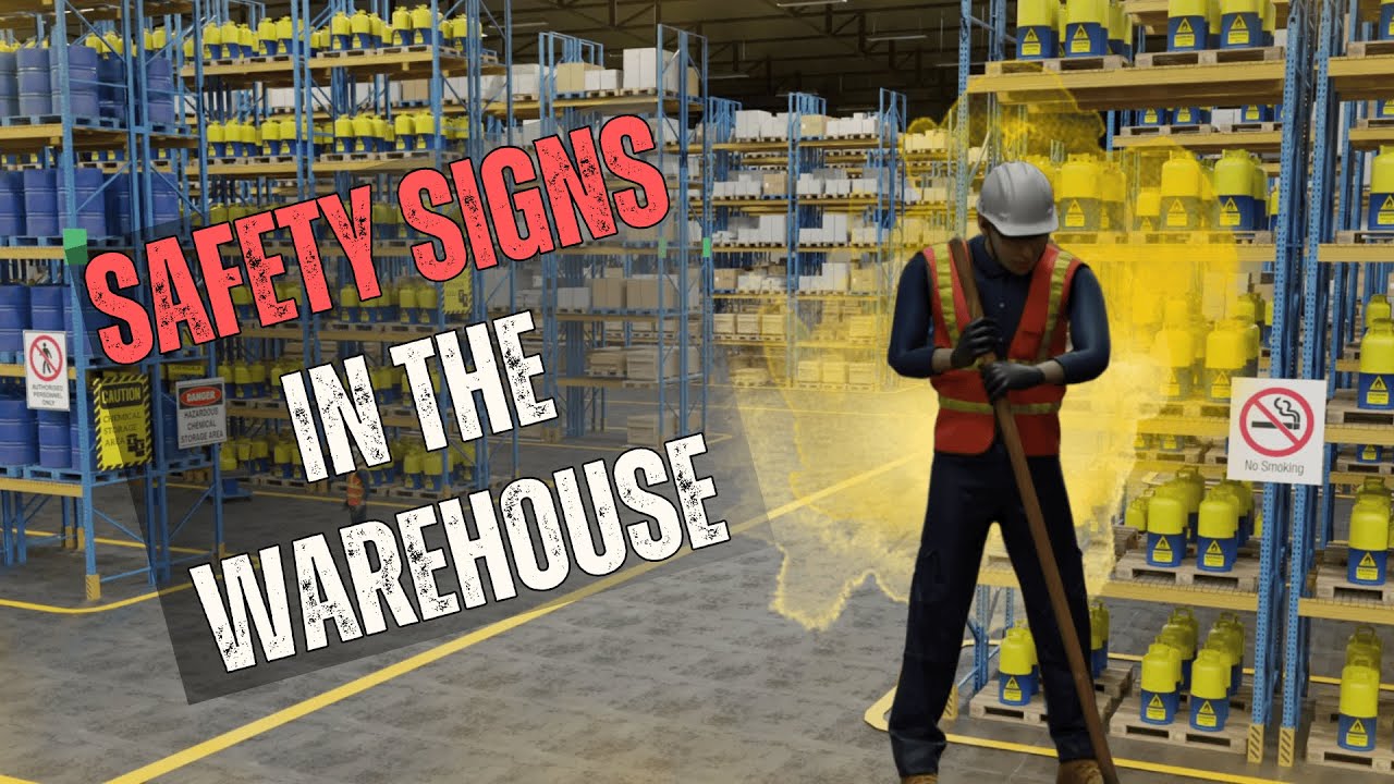 Essential Safety Signs Every Warehouse Worker Must Know! #safety #warehouse #safetysigns #hazard
