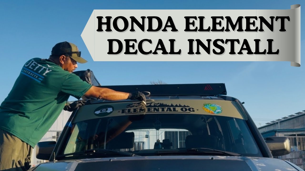 Honda Element Decal Installation 