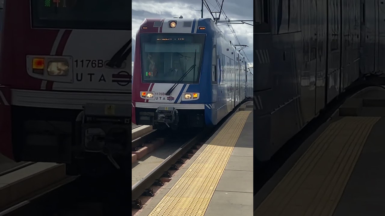Uta Trax Green line At North Temple Station