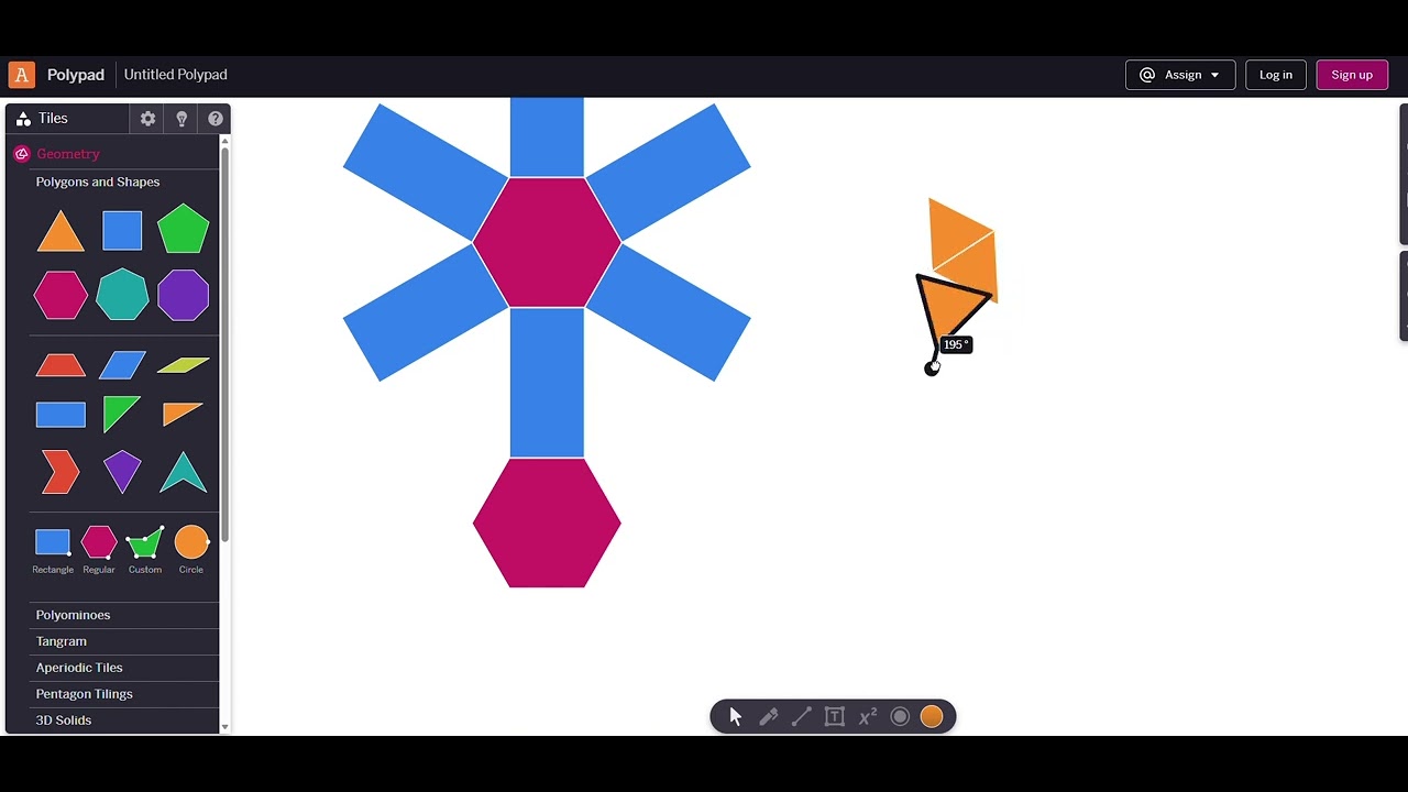 How to make a net for 3D shapes using polypad