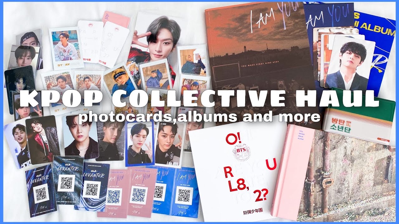БОЛЬШАЯ РАСПАКОВКА ФОТОКАРТ, АЛЬБОМОВ BTS, Stray Kids | kpop collective haul