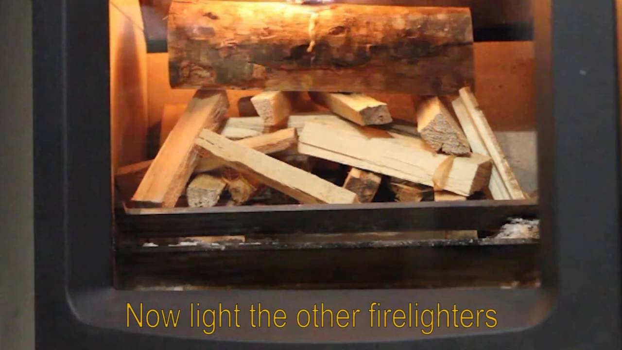 Manor House - How to light a wood burning fire - Top down - Stovax Vogue Midi