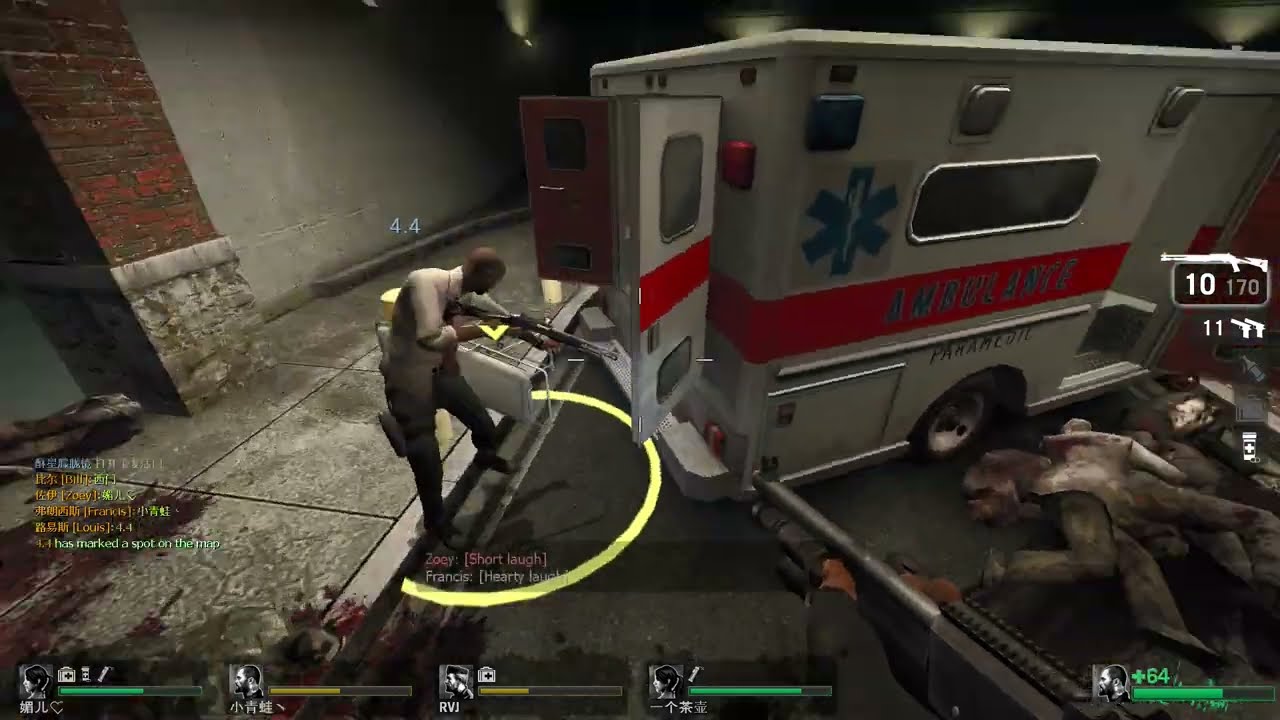 Left 4 Dead 1 Gameplay Online Campaign Custom Map Fairfield Terror 