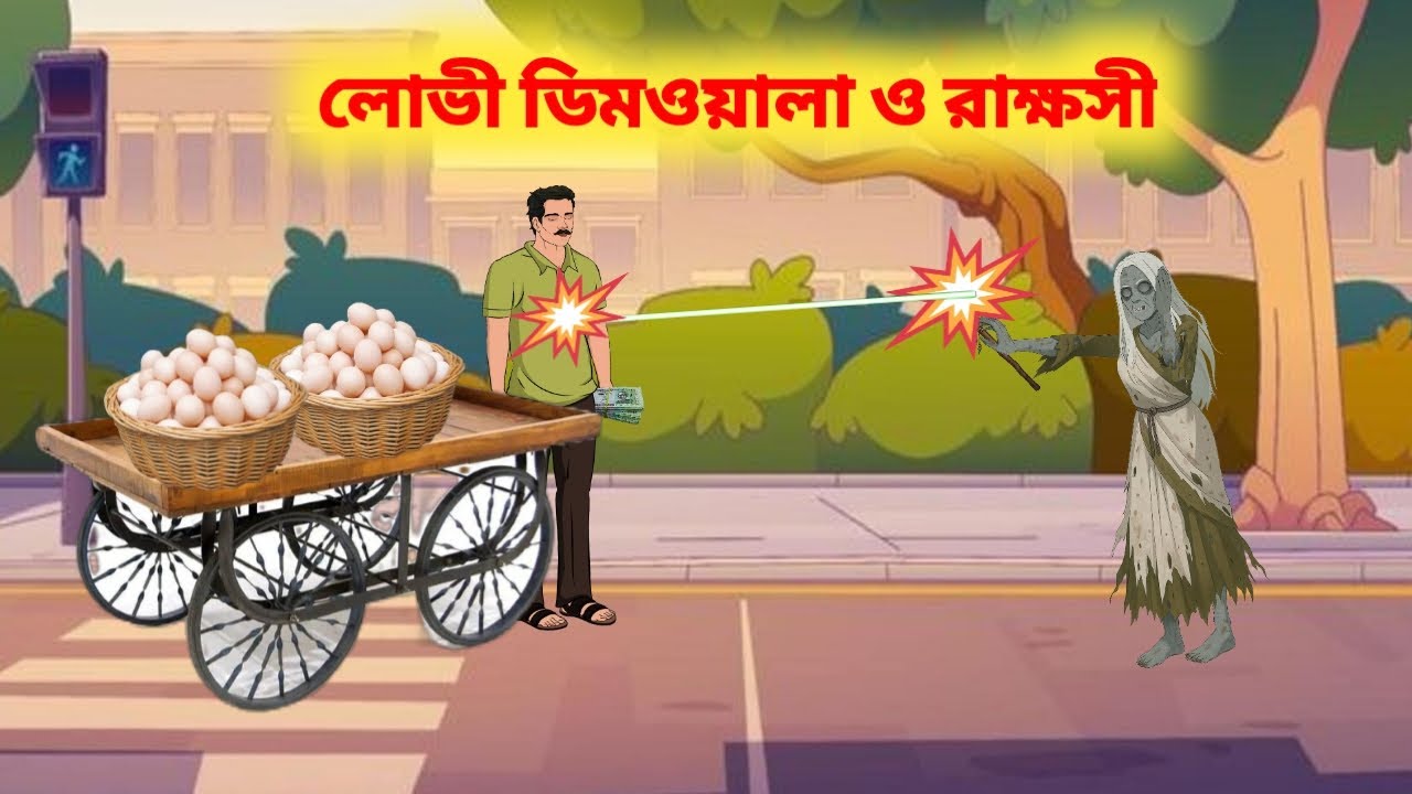 লোভী ডিমওয়ালা ও রাক্ষসী। Bangla Cartoon Story। Bangla Moral Story। বাংলা কার্টুন । Rupkothar golpo।