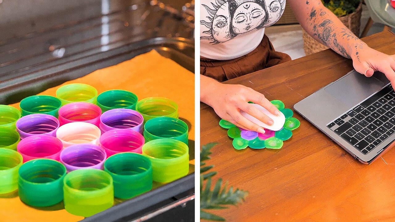 Kluge Tricks, um Plastikdeckel und -flaschen in DIY-Bastelprojekte zu upcyclen