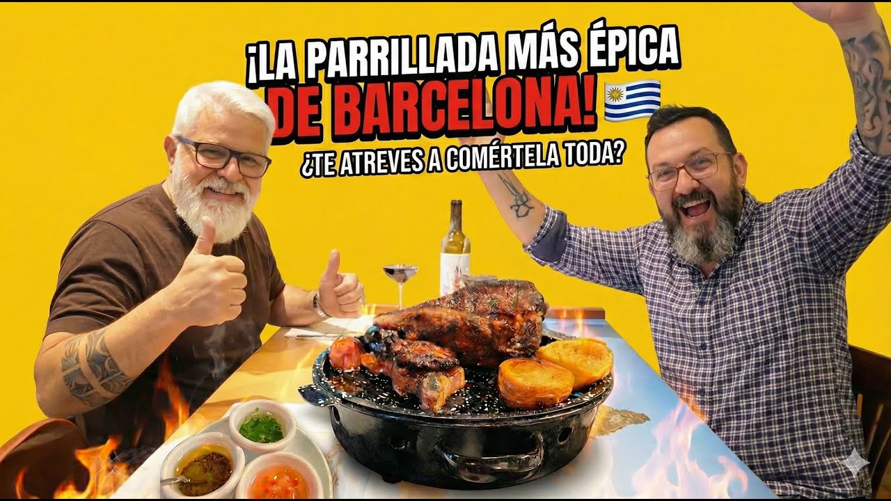 “¡Auténtica Gastronomía Uruguaya a un Paso de Barcelona! Chivito, Parrillada y Postres Brutales🔥”