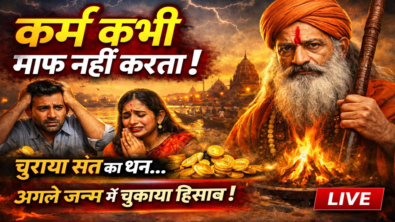 कर्म किसी को माफ नहीं करता | संत का सोना चुराने वालों का भयंकर परिणाम | LIVE कथा | Meher Baba God