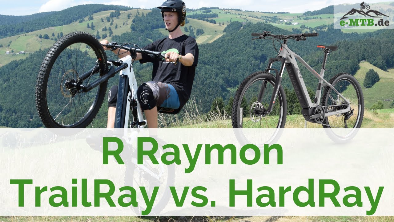 R Raymon TrailRay 140E 7.0 vs. HardRay E 6.0 e MTBs Testbericht 🔎