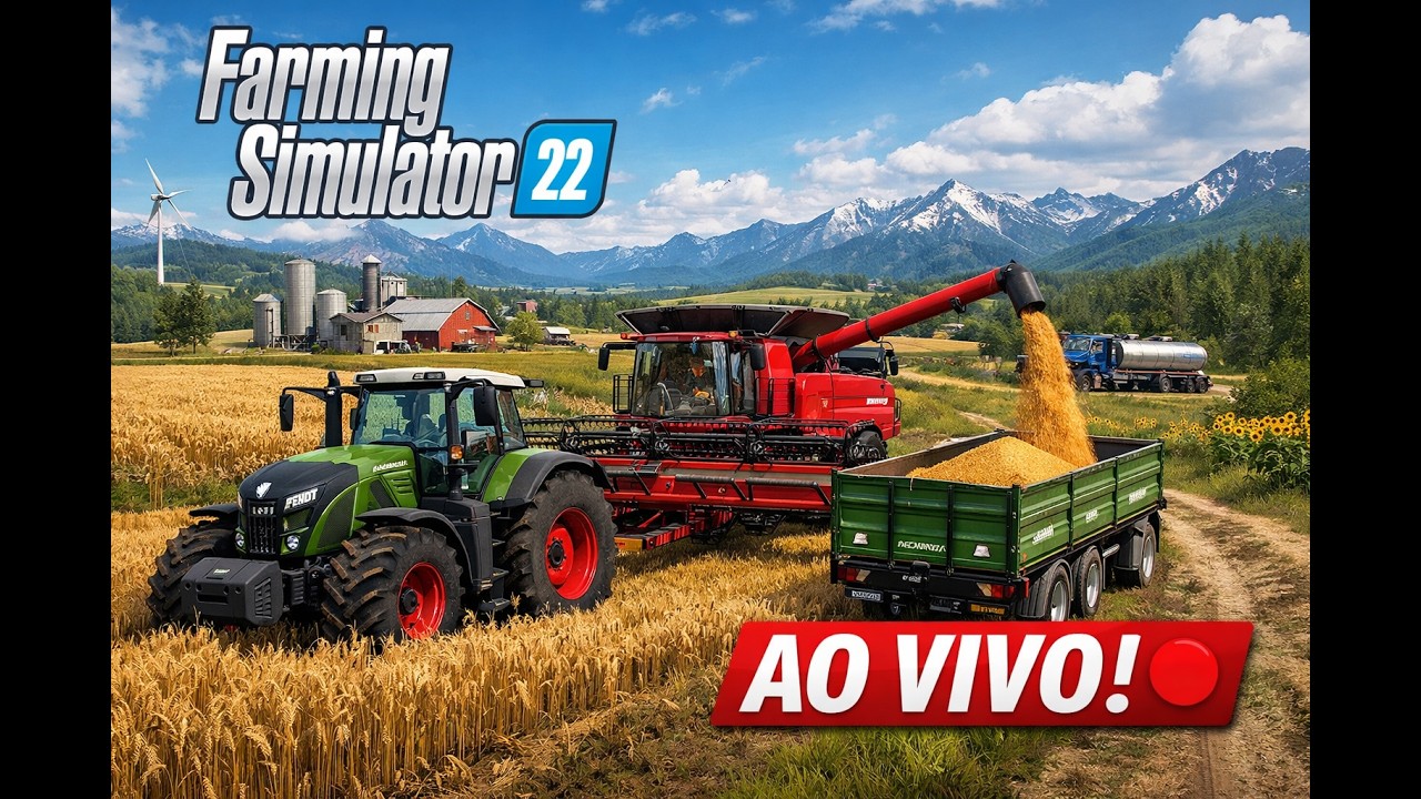 AO VIVO FARMING SIMULATOR 2022 Recanto da Alvorada rumo aos 600 inscritos