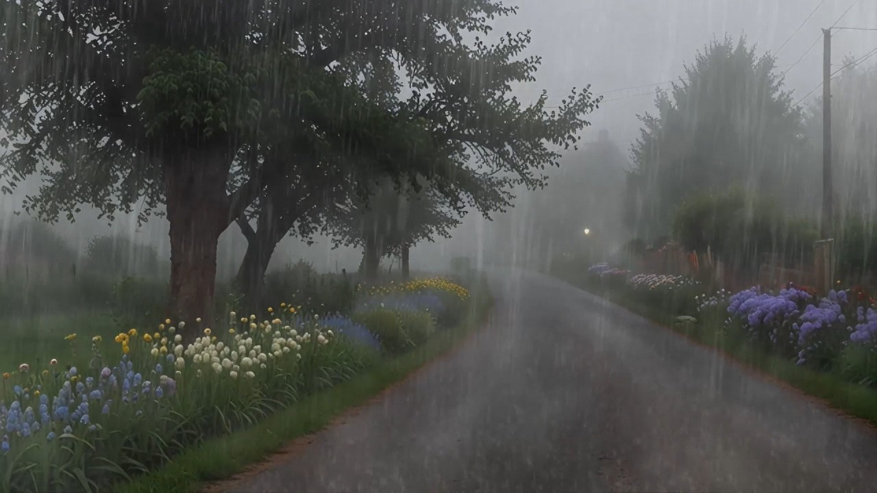 Relaxing Rain Sounds for Quiet Evenings and Deep Sleep | Natural Rainfall Ambience
