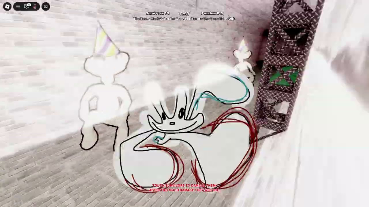 One Bounce Scribble..... (BEAR ALPHA) #roblox #bearalpha #bearalpha #edit  #memes