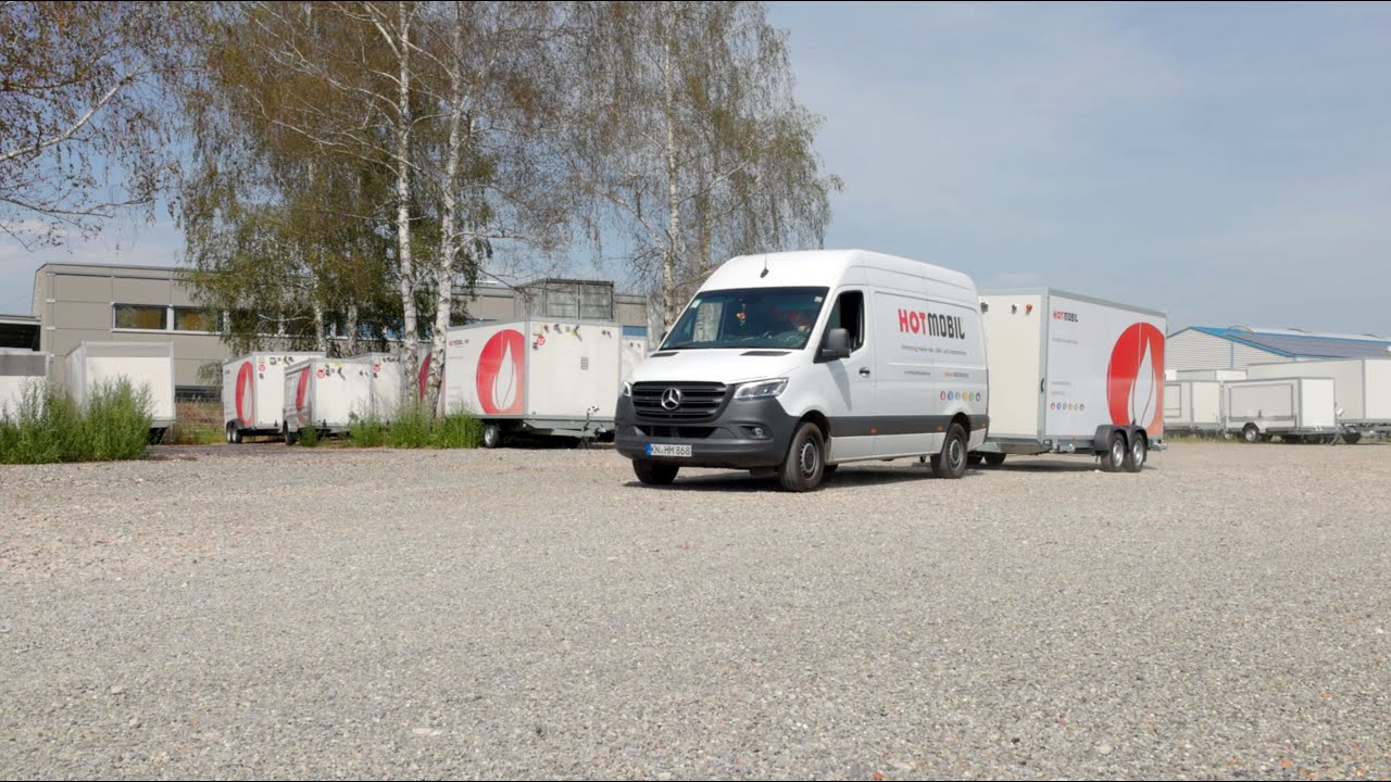 Warmwasserversorgung mit einer mobilen Heizzentrale