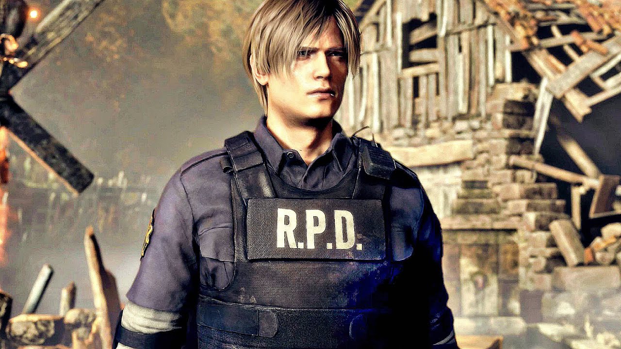 Resident Evil 4 Remake - RPD Leon Gameplay (Secret Costume Unlockable 100%)