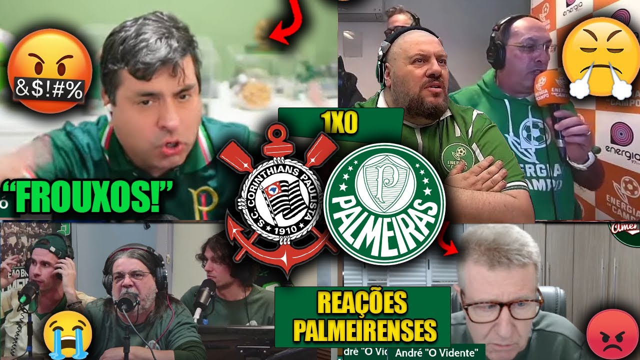 REAÇÕES dos PALMEIRENSES - CORINTHIANS 1X0 PALMEIRAS - COPA DO BRASIL 2025 - REACT VAMOS RIR!