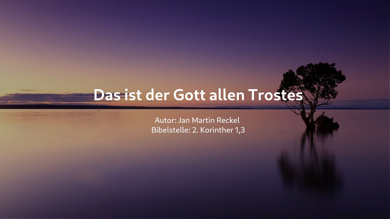 Das ist der Gott allen Trostes (Cover)