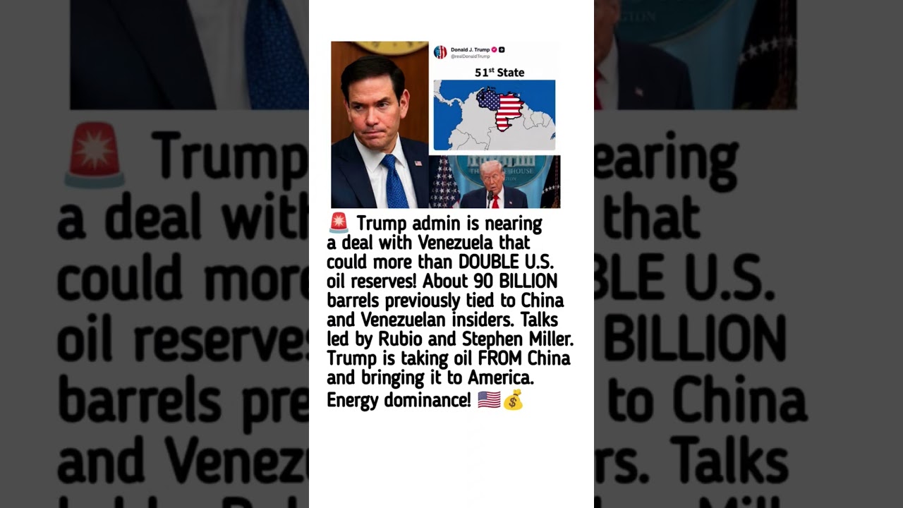 Trump Administration Eyes Major Venezuela Oil Deal 🇺🇸⛽