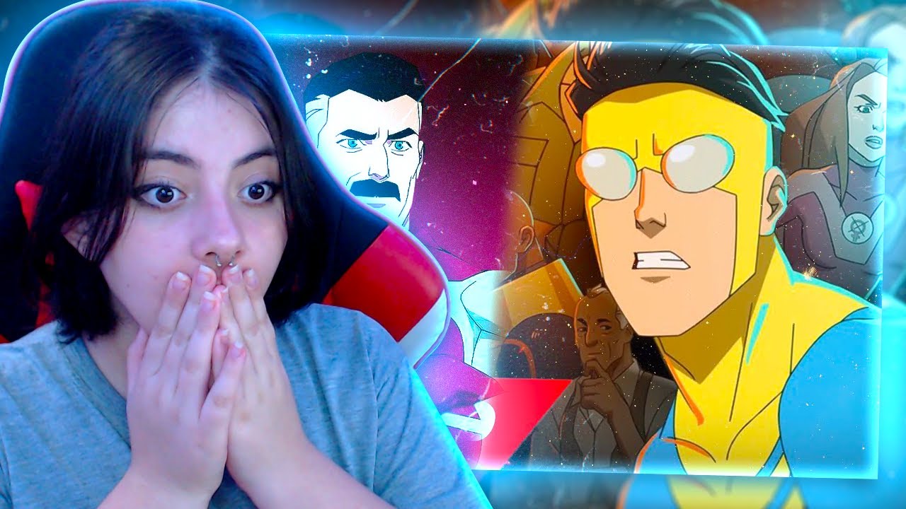 REACT 2 EM 1 | Rap do Invencível & Rap do Omni-Man | 7 Minutoz ‹ Aline ›
