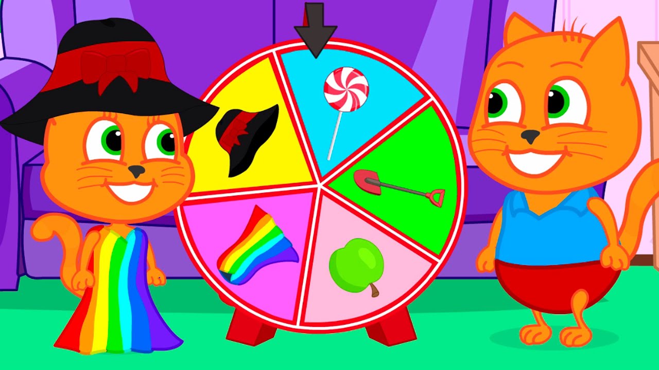 Família de Gatos - Escolha uma roupa mágica Desenho Animado em Português Brasil