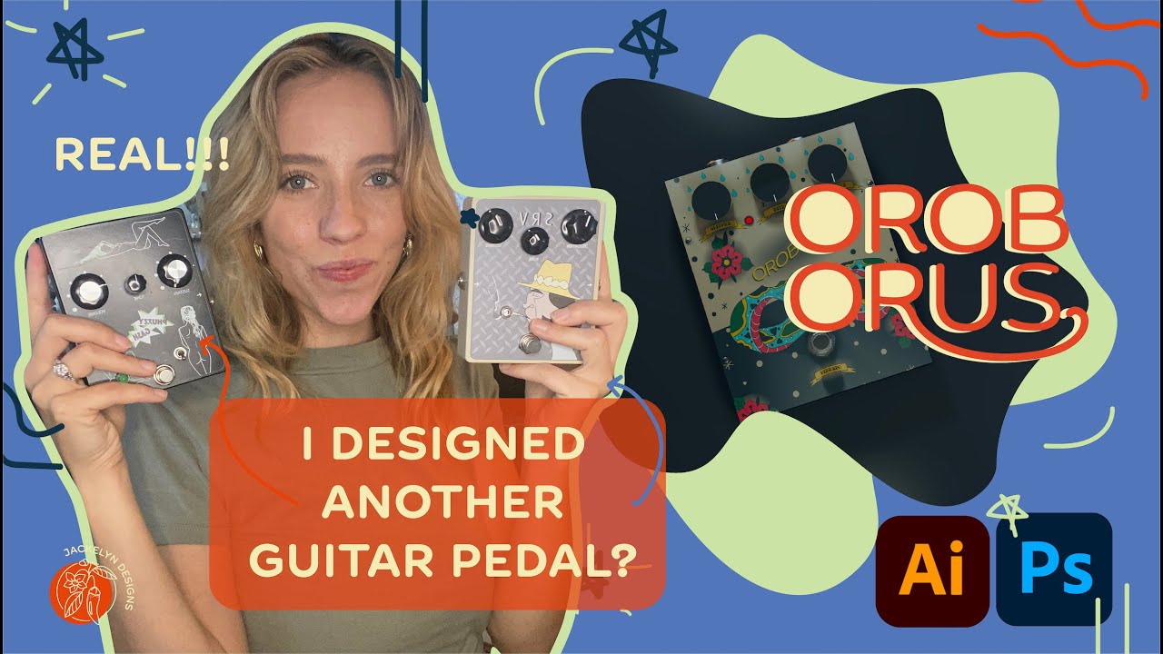 guitar pedal art design | real client work