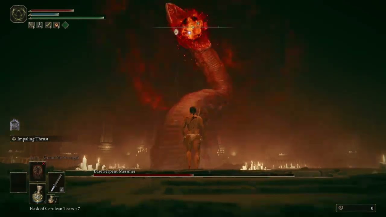 Level 1 Elden Ring DLC - Messmer, the Impaler (No hit) (No Blessings)