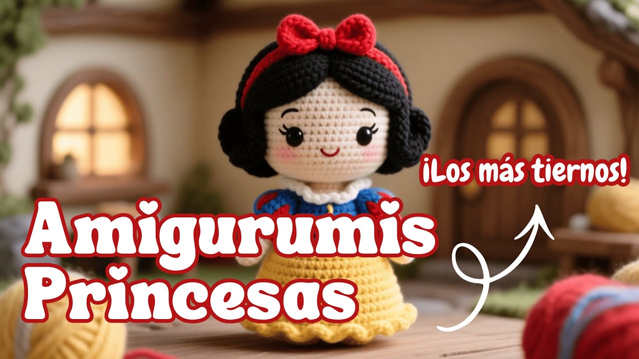 Princesas adorables Disney Amigurumi IA | Cute Disney Princess Crochet Dolls #crochet #princess