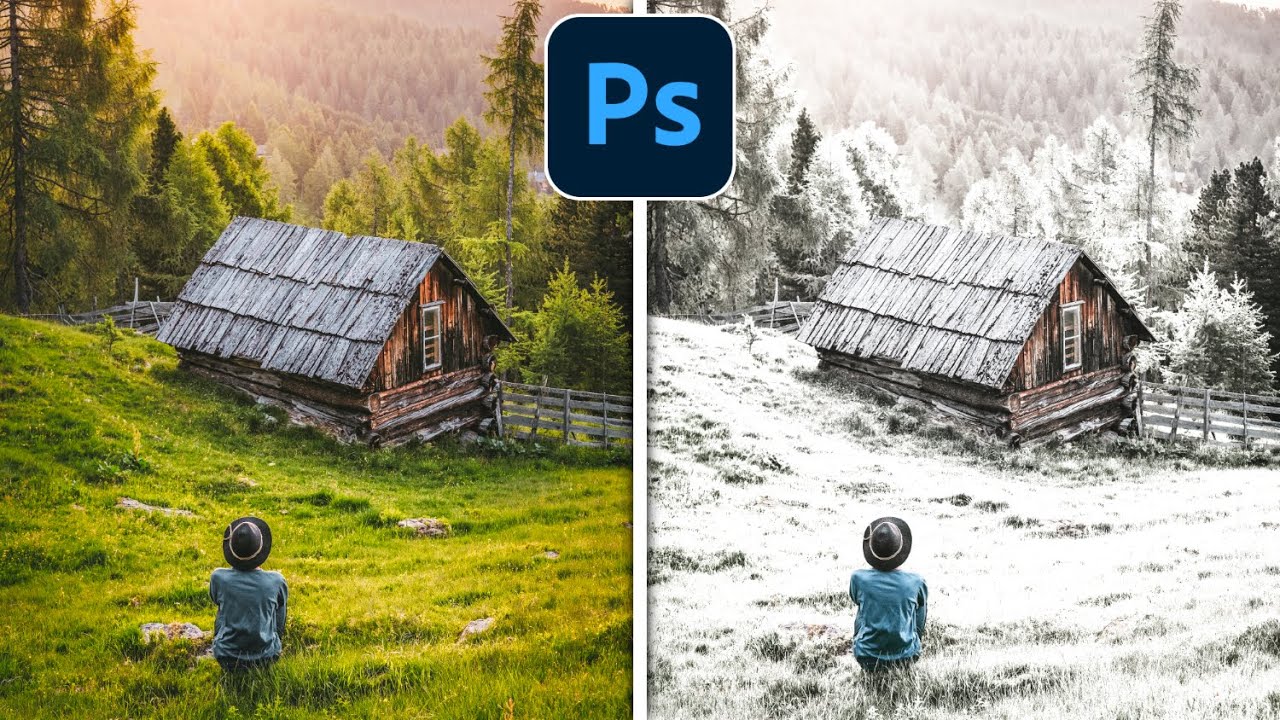 Sommer zu Winter - Schnee Effekt | Photoshop Tutorial Deutsch