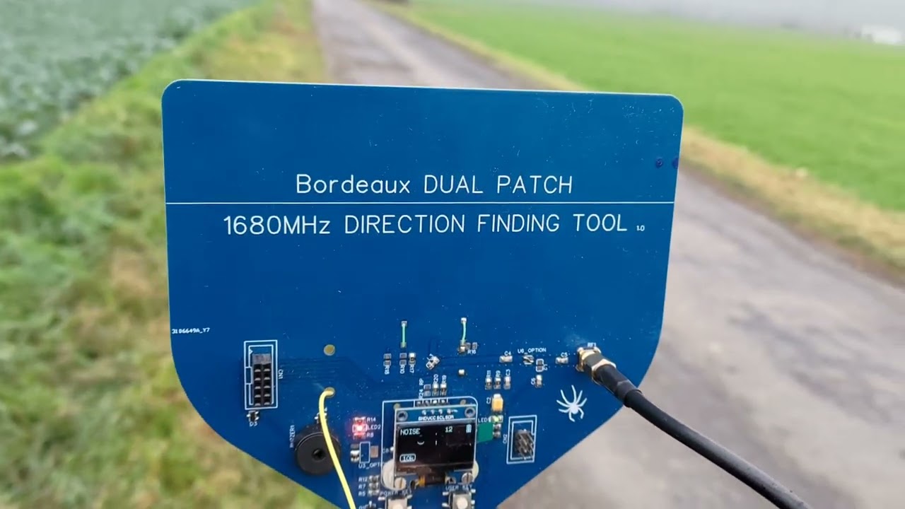 1680MHz direction finding tool prototype test