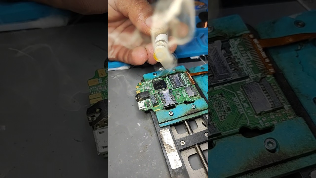 How to find a motherboard short circuit (Rosin) #shorts