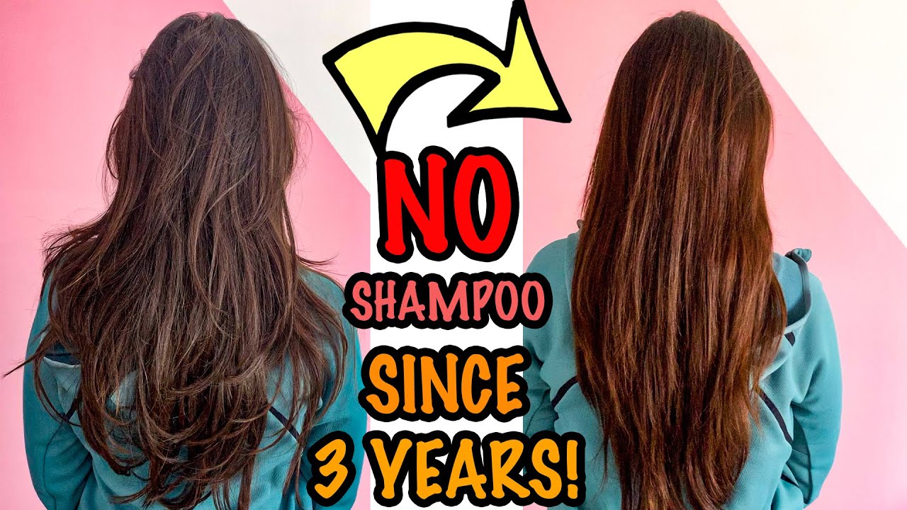 how i wash my hair WITHOUT ANY SHAMPOO since 3 years! No POO HAIR CARE ROUTINE in 2 steps!| Heli Ved