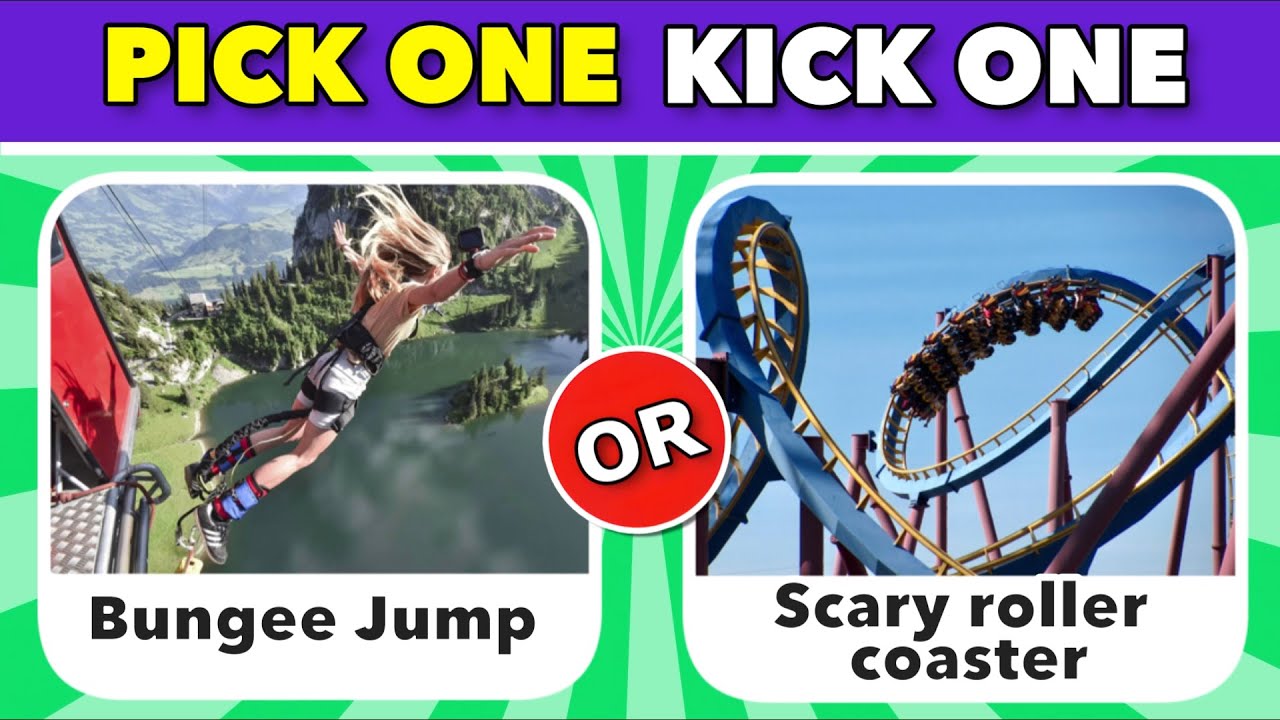 🏄 Pick one Kick one Extreem Edition / Extreem Quiz  🧗‍♀️
