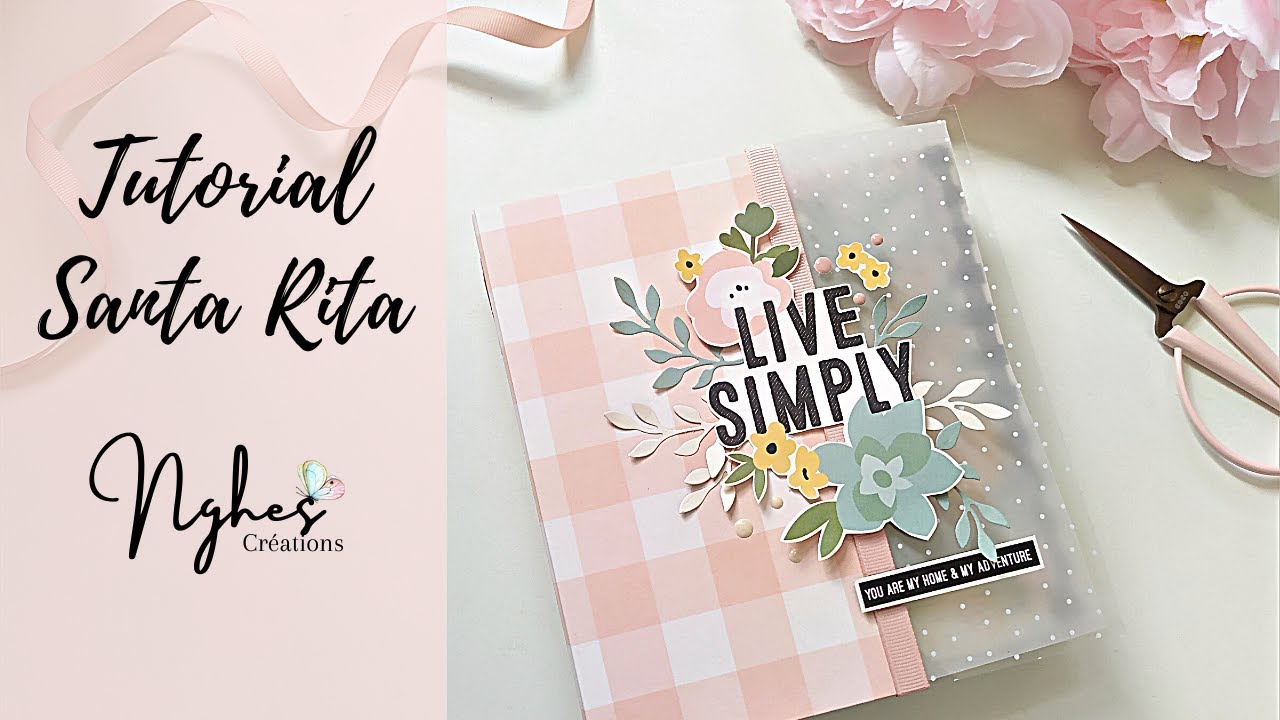 Tutorial Scrapbooking ✂ Feliz Santa Rita - Mini-album Cuqui con anillas Planner