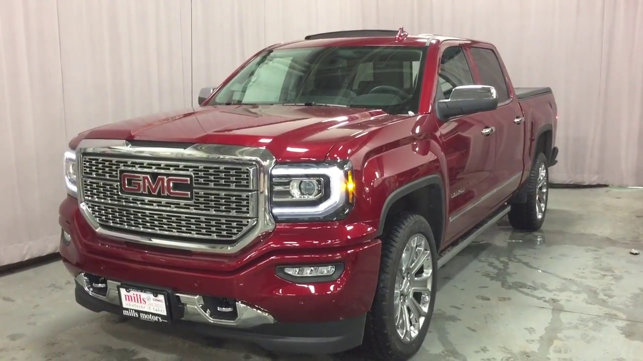 2018 GMC Sierra 1500 4WD Crew Cab Denali 3 Way Power Running Board Red Oshawa ON Stock 