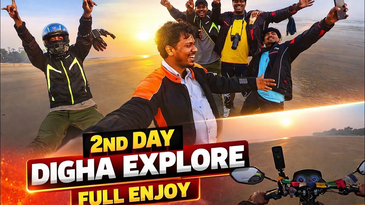 Digha Day 2 Full Enjoy 😍 | Beach Ride on Bike | Ranchi To Digha Trip Vlog
