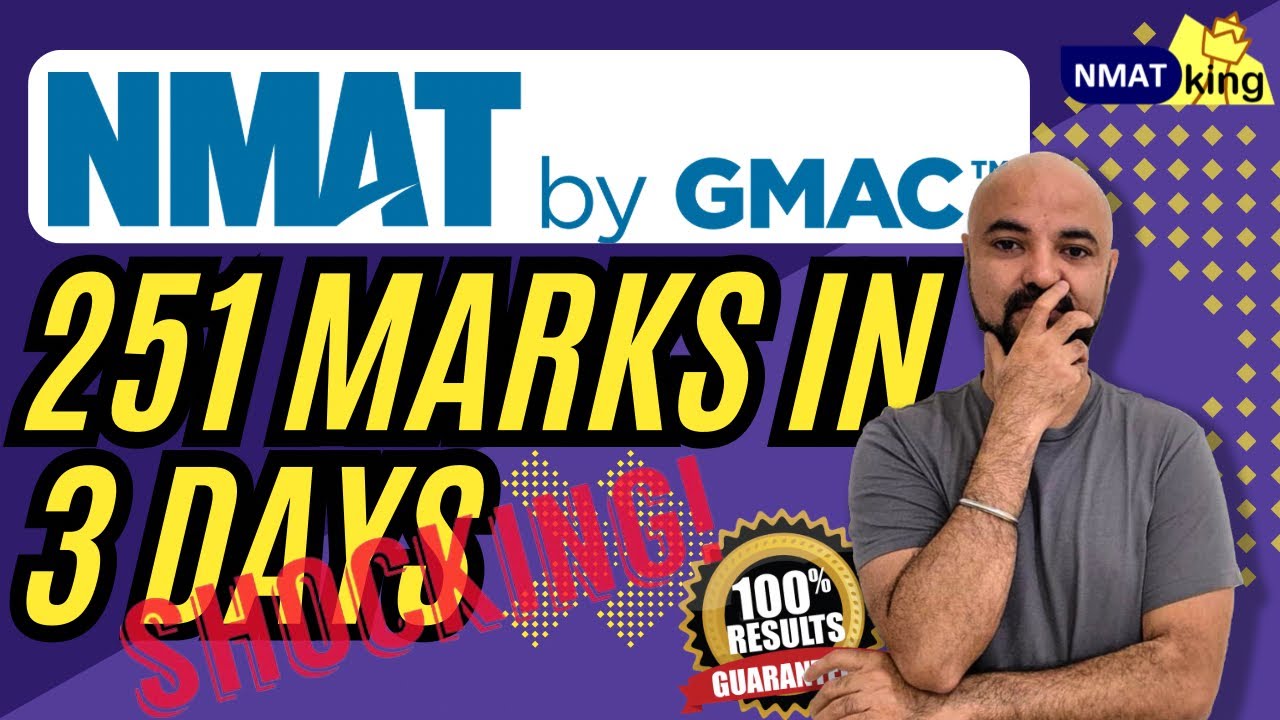 NMAT 251 marks in 3 Days!! Shocking!! G Strategy Rocks!