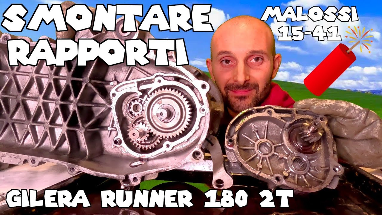 [Tutorial] Smontare rapporti primari e secondari Gilera Runner 180 (secondari Malossi 15 - 41)